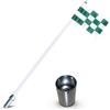 KiBcsLic Asta da Golf Palo Bandiera Attrezzatura, Bianco, Verde, style to 9