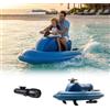 Wrhnkf Moto d'acqua gonfiabile elettrica con batteria da 16000 mAh e velocità fino a 9 km/h; ideale per laghi, spiagge e acque calme