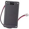 Lanko Supporto piatto da 9 V per chitarra, pickup , vano batteria, contenitore per batteria, per chitarra elettrica, basso accessorio