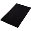 Decomira Tappeto Bagno Antiscivolo in Ciniglia | Tappetino bagno super assorbente, lavabile in lavatrice | Per il bagno, la doccia, la vasca da bagno o come tappetino WC | Nero - 70x120 cm