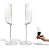 Nimblyne 2 pezzi/200 ml mezzo bicchiere da vino bicchiere: mezzo bicchiere da vino altamente trasparente, divertente e creativo, per la casa e le feste, San Valentino, compleanno