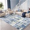Autsel Tappeto Salotto Moderno 200x300cm Blu, Tappeti Pelo Corto Antiscivolo Lavabile in Lavatrice, Carpet Multiuso per Soggiorno, Camera da Letto, Cucina, Corridoio, Ingresso, Sala da Pranzo