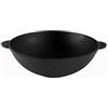 4BIG.fun Kazan - Padella wok in ghisa da 4,7 l, diametro 30 cm, padella wok in ghisa, per induzione