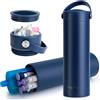 SUNMON Porta Insulina Termico da Viaggio - Porta Insulina Termico Approvato dal Tsa, Borsa per Medicinali Termica Isolamento 24 Ore,Forniture per il Diabete(Blu)
