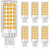 MENTA Lampadine LED G9 9W, Nessun Sfarfallio, Luce Bianca Calda 3000K, 750lm, Equivalente 75W Lampada Alogena, Luce brillante, Risparmio Energetico, Non Dimmerabile, AC220-240V, Φ18*64mm, 6 pezzi