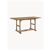 Bizzotto Tavolo da giardino allungabile in legno di acacia Noemi, 120-160 x 70 cm -