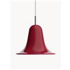 Verpan Lampada a sospensione piccola Pantop, Design Verner Panton - Rosso, Argento