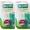 Gum 158155 Scovolini Soft Picks Original, Regular, 50 Pezzi (Confezione da 2)