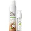 Generico Schiuma Depilatoria 100ml Con Effetto Lisciante Idratante Naturale | Crema Depilatoria Pelle Sensibile Per Corpo Ascelle Gambe Bikini Braccia Uso Domestico Salone Quotidiano Viaggio