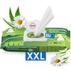 Harmony Care® Salviette umidificate di alta qualità per adulti, XXL, per la cura quotidiana, extra spesse con struttura in rilievo, salviette intime, senza alcool e parabeni, 80 pezzi