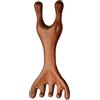 Generic Pettine per capelli in legno di sandalo, pettine per massaggio con corna di cervo, strumento massaggiatore per cuoio capelluto e cuoio capelluto, pettine portatile per la cura dei capelli