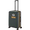 travelite NFL Valigia Rigida Green Bay Packers Taglia M, espandibile, trolley ABS con lucchetto TSA e 4 doppie ruote, 45 x 67 x 26,5-30 cm, 3,9 kg, 69-80 L