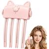 Bpoeee Wireless Heated Volumizing Root Lift Clip for Fine Flat Hair (Pink) | Heated Root Lift 85°C & 100°C Settings 3-Minute Auto Shutoff 800mAh Rechargeable Cordless Travel Styling