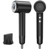Fuqiduo Asciugacapelli Phon Ionico Fuqiduo 1800W, 200 Milioni di Ioni Negativi con Motore Brushless 150.000 giri/min, 57dB Basso Rumore, Asciugatura Rapida, 3 Temperature e 2 Velocità per Casa e Viaggi