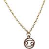 Handmade Collana color oro segno zodiacale
