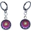 Handmade Orecchini pendenti con cabochon fantasia