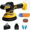 QANAVIROX Kit lucidatrice tampone senza fili compatibile con batterie Dewalt da 20 V | Tampone rotante per auto, velocità variabile da 15,2 cm, solo strumento, senza batteria, per levigatura e ceratura