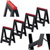 Kistenberg Titan Stand KTIS8060 - Set di 4 cavalletti da lavoro pieghevoli in plastica, piedini antiscivolo, portata 350 kg, robusti e facili da trasportare, 58 × 41,5 × 77 cm