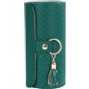 Shurhome Custodia protettiva per gioielli con morbida fodera in velluto, a tre livelli, design cilindrico, organizer da viaggio, organizer con scomparti multipli