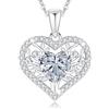LAVUMO Collana Donna Argento Sterling 925 Ciondolo Albero Della Vita Cuore Gioielli con Pietra di Zirconia Cubica Regalo per Donne Fidanzata, Mamma, San Valentino Natale Regalo