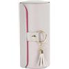 Shurhome Custodia protettiva per gioielli con morbida fodera in velluto, a tre livelli, design cilindrico, organizer da viaggio, organizer con scomparti multipli