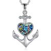 YAFEINI Collana con Ancora in Argento Sterling NNutic Ancoraggio da Montagna e Corda per Faro Gioielli di Navigazione per Donne Equipaggio Ragazze Adolescenti Marinai Nautici