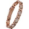 Jecanori Bracciale magnetico da donna in rame, ultra forte, con magneti da 3800 gauss, 99% rame puro, regolabile