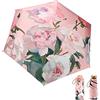 Jodsen Mini Ombrello Tascabile, Ombrello Pieghevole Antivento, Ombrello Piccolo con Motivi Acquerello, Ombrello da Viaggio Protezione UV, Ombrello Portatile Veloce e Leggero per Donne Uomini (G)