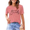 hohololo Maglietta da donna JGA Team Bride Shirt Team Sposa Shirt Per Donne Addio al Nubilato Tshirt Magliette da Damigella d'Onore…, Rosa4, S