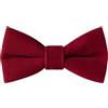 HOULIFE Papillon in velluto per bambini, regolabile, pre-annodato, per ragazzo, ragazza, tinta unita, papillon a farfalla, per feste, balli, banchetti e matrimoni