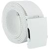 UPGRADE 3STYLE Cintura con fibbia scorrevole tipo militare (BIANCO BIANCO 2-4cm)