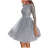 Generisch Abiti Per Ragazze Matrimonio Abito Da Cocktail Set Sera Sling Partito Sottile Abito Delle Donne Cave O-Collo Matrimonio Elegante Pizzo Abito Donna Chiffon Sottile Abiti Donna Estate