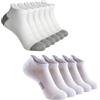 DKDDSSS 10 Paia Calzini Uomo Corti Calzini uomo, Fantasmini Uomo, Calze Uomo Corte, Fantasmini Calzini Corti, Calzini Fantasmini Uomo, Calze da Uomo Sneaker Calzini, Calzini Uomo Bianchi, 39-47 Bianco