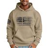 Generic Felpa tattica da uomo con stampa bandiera USA, felpa militare per attività all'aperto, felpa tattica con cappuccio da uomo, felpa con cappuccio con design a bandiera, felpa tattica bordeaux da uomo,