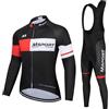 Meejia Set Completo Abbigliamento Ciclismo - Maglia + Salopette con Pantaloncini Imbottiti in Gel 5D Antishock - A011 S