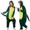 Kitimi Costume da Dinosauro Onesie per Adulti, Tuta Intera, Pigiama da Uomo e Donna, Jumpsuit, Tuta in Pile, Sleepwear, Overall per Cosplay, Travestimento, Carnevale, Halloween, Fasching