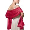 LumiSyne Donna Scialle In Raso Chiffon Silky Tinta Unita Wrap Stola Per Sposa Damigella Cerimonia Matrimonio Serata