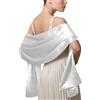 LumiSyne Donna Scialle In Raso Chiffon Silky Tinta Unita Wrap Stola Per Sposa Damigella Cerimonia Matrimonio Serata