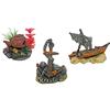 Amtra Deko Tesori del Mare - Soggetti Assortiti - Decorazione in Resina atossica per Acquari, Accessorio Ornamentale subacqueo, Decorativo nascondiglio, Dipinto a Mano, Dimensione 11,5 * 10 * 7,5 cm