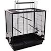 Flamingo Gabbia per Parrucche GRU Nero 78,5 x 47,5 x 81 cm