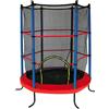 GARLANDO Tappeto Elastico Combi XS 140 con Rete di Protezione - Trampolino Sicuro