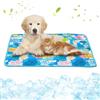 Ruioomeep Tappetino Rinfrescante per Cani e Gatti 100 x 70 cm, Cuscino Auto Raffreddante Estivo, Coperta Refrigerante Lavabile Antiscivolo per Animali
