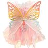 Izefia Vestito per Cane Cucciolo Fiocco Lusso Principessa Bellissimo Farfalla Floreale Abbigliamento Pizzo Gonna Tutu Vestito Carino per Cagnolina Piccola