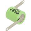 vhbw NiMH Batteria a bottone di ricambio tipo 1/3AA 300mAh 1,2V adatta a batterie per modellismo, luci solari ecc.