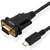 OIKWAN USB-Cto RS232 DB9 Serial Cable Male Converter Adapter with FTDI Chipset Compatible with Windows 11,10, 8.1, 8, 7, Vista, XP, 2000, Linux and Mac OS X 10.6 (10ft)