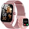 taopodo Smartwatch Donna, 1,83 HD Orologio Smartwatch Donna con Chiamate Bluetooth, 120+ Modalità Sport, Monitoraggio Salute 24/7, Impermeabile IP68, Fitness Tracker Compatibile con Android e iOS, Rosa pink