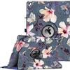 FINTIE Cover per iPad Pro 12.9 Pollici (2a/1a Generazione, 2017/2015) | Girevole 360 Gradi di Rotazione Custodia Protettiva Cover con Auto Sveglia/Sonno, Blooming Hibiscus