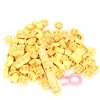 Jenngaoo Keycaps Keyset, PBT Keycaps Design Ergonomico Resistente Olio Colorato 108 Tasti Keycap per Videogiochi con Estrattore per Tastiera da Gioco Meccanica(Giallo)
