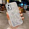 Tivenfezk Nadoli Brillantini Piuma Cover per Xiaomi Redmi Note 12S 4G,Iridescente Laser Piuma Glitter 2 in 1 Custodia Obiettivo per Fotocamera Protezione Antiurto TPU Case
