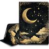 Bxgolkgd Custodia per tablet per Kindle da 6 pollici di 10a generazione 2019, custodia antiurto con supporto con dissipazione del calore, funzione di accensione/spegnimento automatico, stella luna
